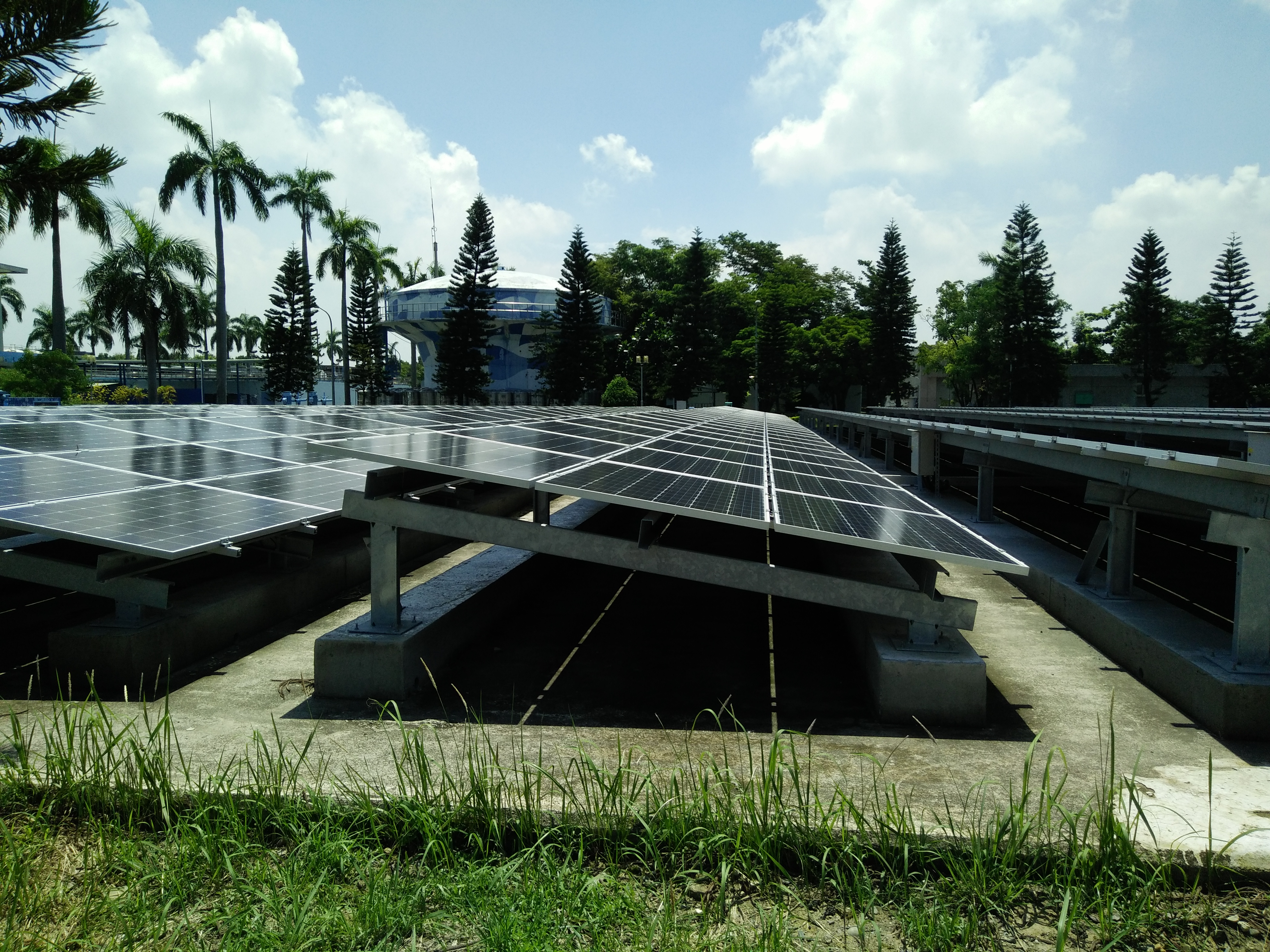 光電水上飄　台水打造清、配水池屋頂太陽能