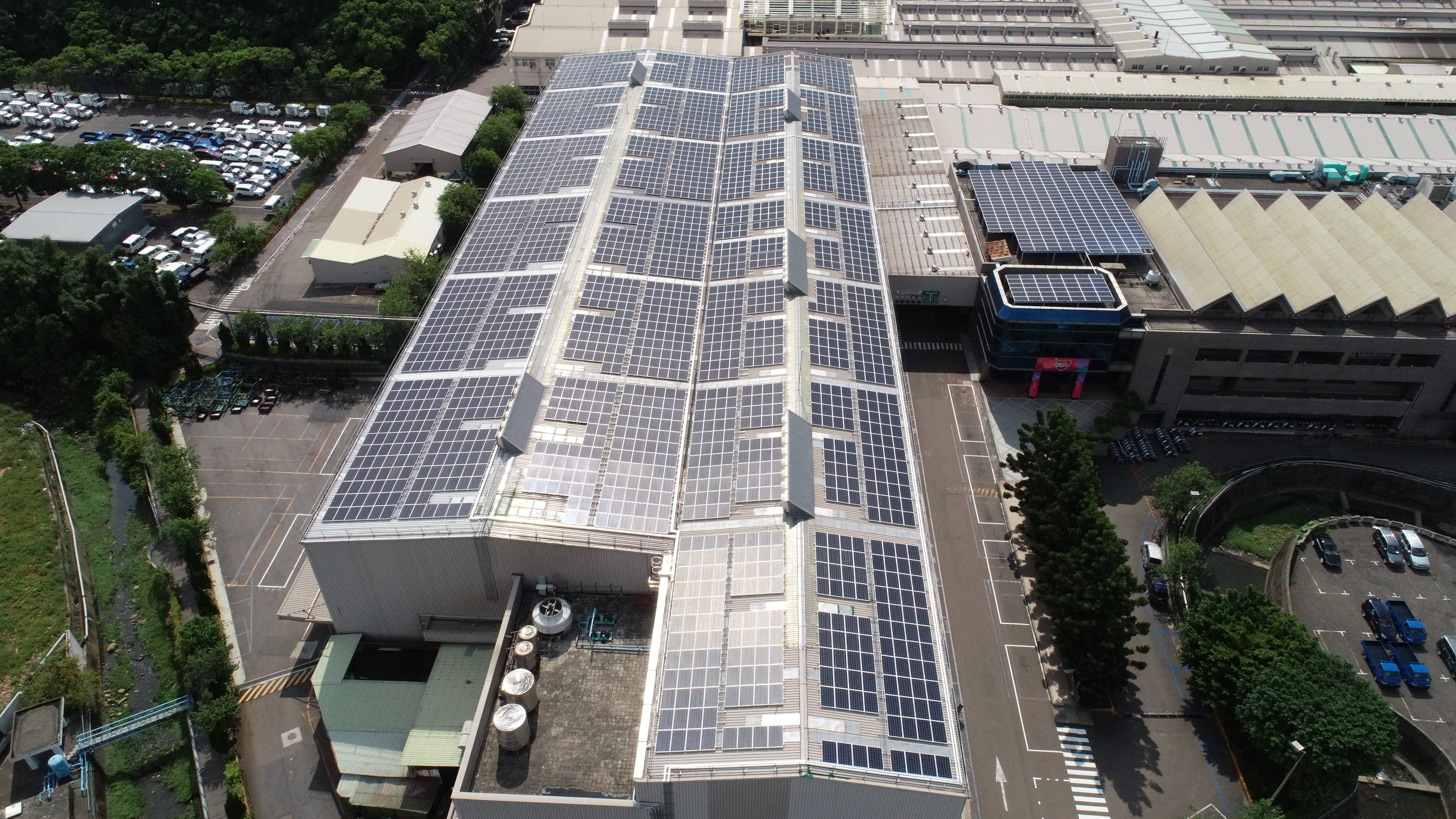 中華汽車工業股份有限公司裝置屋頂型太陽能